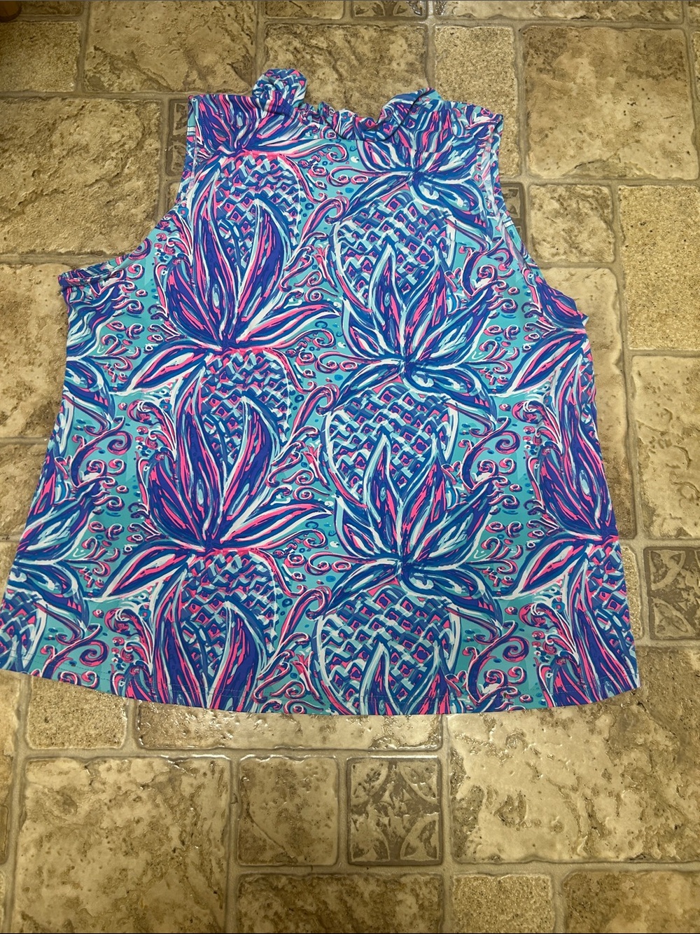 Lulu B Pineapple Print Top - Picture 3 of 4